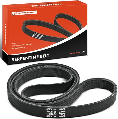 A-Premium 53.77 Inch Engine Serpentine Drive Belt Compatible with Chrysler Sebring 2001-2005 & Mitsubishi Eclipse 2000-2005, Galant 1999-2003 & Dodge Stratus 2001-2005, 2.4L in Saudi Arabia