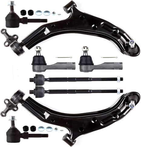 ASAPE 8 Pcs Suspension Kit - Fit 2001-2006 for Nissan Sentra, Include - Front Lower Control Arm and Ball Joint Inner Outer Tie Rod End Sway Bar End Link OE# K620358 K620359 in Saudi Arabia