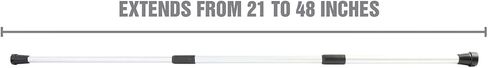 OEMTOOLS 24211 قضيب دعامة غطاء المحرك العالمي، يمتد من 21 بوصة إلى ما يقرب من 48 بوصة لتثبيت غطاء المحرك على الارتفاع المطلوب، يناسب جميع سيارات الركاب والشاحنات، أداة مفيدة للمحرك وعمل الجسم in Saudi Arabia