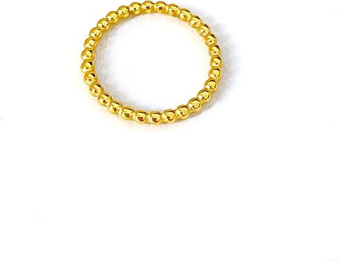 14K Gold Stainless Steel Twist Rope Band Rings for Women Teen Girls,Trendy Knuckle Statement Earrings Jewelry for Gifts Party Prom,Small Beaded Rings in Saudi Arabia