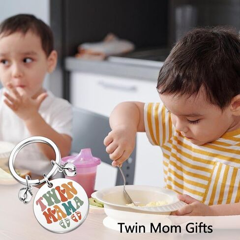 Twin Mom Gifts Twin Mama Keychain Twins Baby Items Pregnancy Announcement Gender Reveal Baby Shower Birthday Mother's Day Gifts for Twins Mom in Saudi Arabia