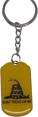 Trade Winds Gadsden Don't Tread On Me DTOM Yellow Keychain Key Chain Ring in Saudi Arabia