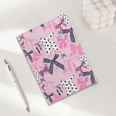 Pink Bow Bible Notebook Journal, Christian Gifts for Women, A5 80 Pages Journal Notebooks for Office Note Taking, Christian Journaling Notebook Bible verse Scripture Prayer Planner Notebooks-5 in Saudi Arabia