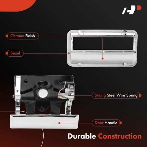A-Premium Tailgate Handle Liftgate Latch Handle with Bezel Compatible with Chevrolet C1500, C2500, C3500, C3500HD, K1500, K2500, K3500 & GMC C1500, C2500, C3500, C3500HD, K1500, K2500, K3500 in Saudi Arabia