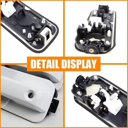 مقبض الباب الأمامي والخلفي للسائق وجانب الراكب مقبض الباب الخارجي متوافق مع Ford F150 F-150 2015-2020 بيك اب شاحنة استبدال OE FL3Z1522405AA JC3Z2626605AA JC3Z2522404AA in Kuwait