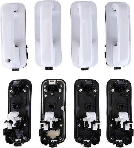 مقبض الباب الأمامي والخلفي للسائق وجانب الراكب مقبض الباب الخارجي متوافق مع Ford F150 F-150 2015-2020 بيك اب شاحنة استبدال OE FL3Z1522405AA JC3Z2626605AA JC3Z2522404AA in Kuwait