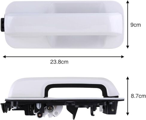 مقبض الباب الأمامي والخلفي للسائق وجانب الراكب مقبض الباب الخارجي متوافق مع Ford F150 F-150 2015-2020 بيك اب شاحنة استبدال OE FL3Z1522405AA JC3Z2626605AA JC3Z2522404AA in Kuwait