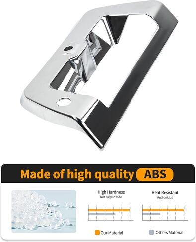 Hoolcar Chrome Tailgate Handle Covers Trim Overlay Compatible with 2015-2020 Ford F150 Exterior Accessories Tailgate Handle Protector Shell in Saudi Arabia