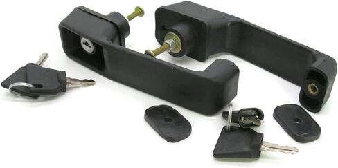 أجزاء المحراث الخلفي JCB: مجموعة من مقبضي باب مع 4 مفاتيح لنماذج مختلفة من مقبض الباب رقم الجزء. 123/02590 in Kuwait