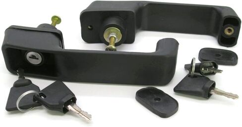 أجزاء المحراث الخلفي JCB: مجموعة من مقبضي باب مع 4 مفاتيح لنماذج مختلفة من مقبض الباب رقم الجزء. 123/02590 in Kuwait