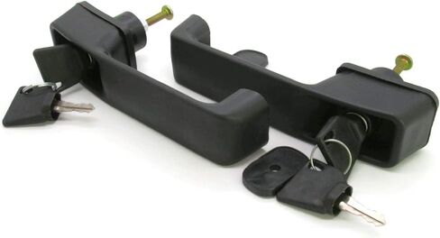 أجزاء المحراث الخلفي JCB: مجموعة من مقبضي باب مع 4 مفاتيح لنماذج مختلفة من مقبض الباب رقم الجزء. 123/02590 in Kuwait