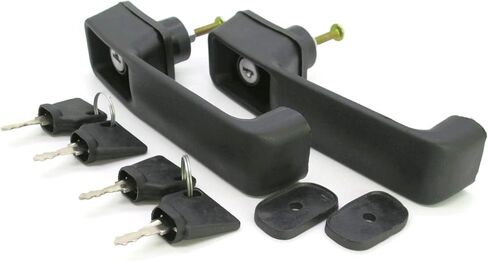 أجزاء المحراث الخلفي JCB: مجموعة من مقبضي باب مع 4 مفاتيح لنماذج مختلفة من مقبض الباب رقم الجزء. 123/02590 in Kuwait