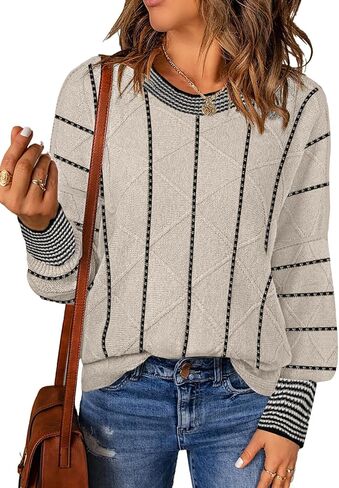 Disamer Sweaters for Women Fall Outfits Winter 2026 Lightweight Long Batwing Sleeve Crewneck Knit Pullover Sweaters Tops in Saudi Arabia