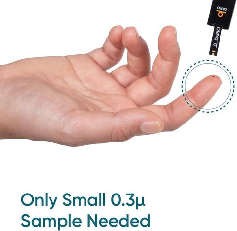 Dario 100 Blood Glucose Test Strips - Use only with Dario Monitor (25 Pack x 4) in Kuwait