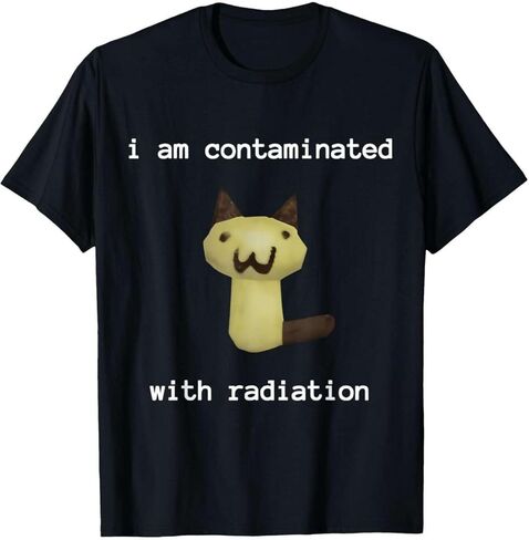 Men's I Am Contaminated Radiation Shirt - Humor Graphic Tee - Cotton (S-3XL) in Saudi Arabia