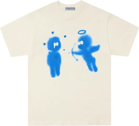 Aelfric Eden Mens Graphic Tees Cupid’s Love Arrow Oversized Tshirt Print Unisex Tee Y2K Causal Streetwear Tops in Saudi Arabia