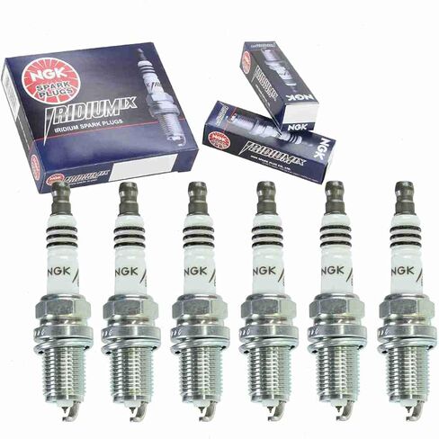 6 pc NGK Iridium IX Spark Plugs compatible with Nissan Pathfinder 3.3L V6 1996-2000 in Saudi Arabia