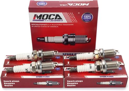 4 Spark Plugs 4503/PK16TT fit 1995-2014 for Dodge Ram 1500&1991-2010 for Toyota Tacoma Corolla & 1991-2010 for Honda Odyssey Accord & 2000-2012 for Hyundai Elantra Accent 1.6L-5.4L in Kuwait