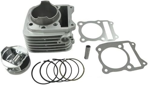 مجموعة حلقات المكبس لحشية اسطوانة أجزاء المحرك، مقاس التجويف 66 مم طقم حلقة المكبس مناسب لسوزوكي DF200 DR200 GS200 200cc 1996-2009 in Kuwait