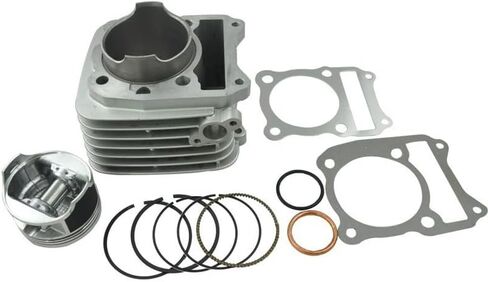 مجموعة حلقات المكبس لحشية اسطوانة أجزاء المحرك، مقاس التجويف 66 مم طقم حلقة المكبس مناسب لسوزوكي DF200 DR200 GS200 200cc 1996-2009 in Kuwait