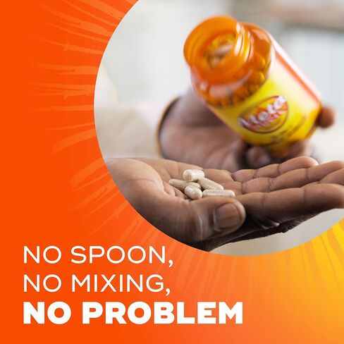 Metamucil, Daily Psyllium Husk Powder Supplement, 3-in-1 Fiber for Digestive Health, Plant Based Fiber, 300ct Capsules in Kuwait