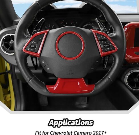 JeCar Interior Trim Kit Fit for 2017-2022 Chevrolet Chevy Camaro (Red) in Saudi Arabia