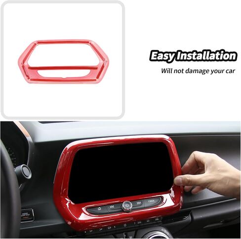 JeCar Interior Trim Kit Fit for 2017-2022 Chevrolet Chevy Camaro (Red) in Saudi Arabia
