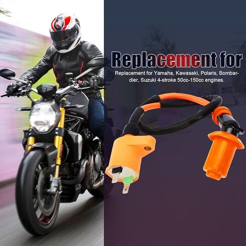 Performance Ignition Coil for GY6 50cc - 90cc 110cc 125cc 150cc 4-stroke Engine Motorcycle Scooter ATV Go Kart Moped Quad Pit Dirt Racing Bike QMJ157 QMI157 QMJ152 QMI152 Roketa Sunl Baja Kymco in Saudi Arabia