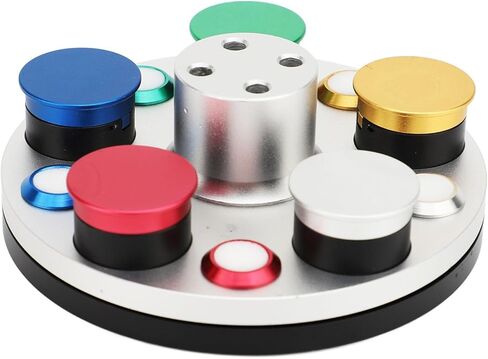 Asixxsix Watch Oiler Dish, Turntable 5 Dish Watch Oiler Repair Kit Watches Oil Immersion ToolOiler WatchOil WatchmakerOil Cup, WatchOil Dipping Tool,Watchmaker Watches Repair Accessories in Saudi Arabia