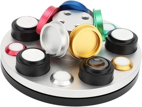 Asixxsix Watch Oiler Dish, Turntable 5 Dish Watch Oiler Repair Kit Watches Oil Immersion ToolOiler WatchOil WatchmakerOil Cup, WatchOil Dipping Tool,Watchmaker Watches Repair Accessories in Saudi Arabia