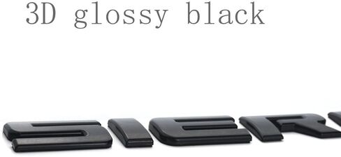 Aimoll 2pcs Sierra Nameplate Letter Emblem 3D Badge Glossy Replacement for Sierra (Black) in Saudi Arabia