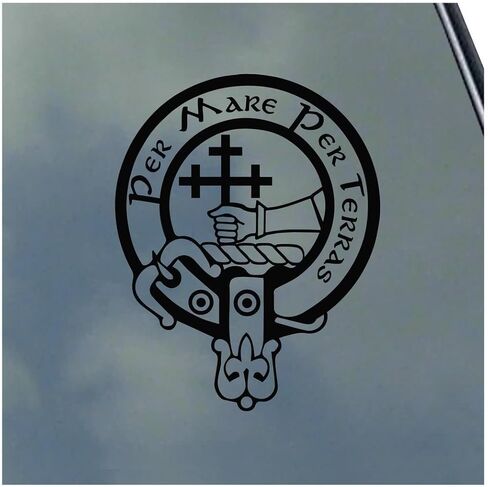 ملصق من الفينيل من MacDonald of Sleat Scottish Clan ملصق ترتان مع خيار اللافتة العائلية in Kuwait