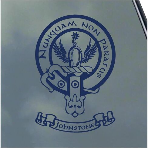 ملصق من الفينيل من Johnstone Scottish Clan ملصق ترتان مع خيار اللافتة Caskieben Johnston in Kuwait