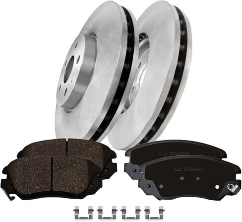 PM Auto Set of 6 Front 321mm Disc Brake Rotors-Ceramic Brake Pad kit Replacement For 2014-2020 Chevrolet Impala in Saudi Arabia