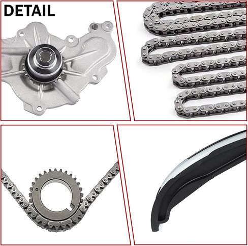 3.5 Timing Chain Kit with Water Pump Fits for Ford Explorer 13-17 Taurus 13-19 Flex 13-16,3.5L 3.7L V6,for Lincoln MKS MKX MKZ 01-06 3.5L 3.7L V6,Replace for BL3Z-6268-A AT4Z-6268-A in Saudi Arabia