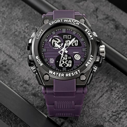 findtime Orange Men Watches Military Fashion Colorful Watch with Waterproof LED Backlight Alarm Stopwatch Features Analog Digital Electronic Quartz Sports Men's Wristwatch in Saudi Arabia