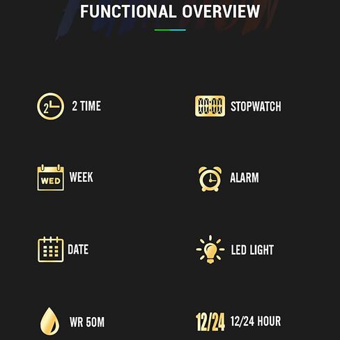 findtime Orange Men Watches Military Fashion Colorful Watch with Waterproof LED Backlight Alarm Stopwatch Features Analog Digital Electronic Quartz Sports Men's Wristwatch in Saudi Arabia