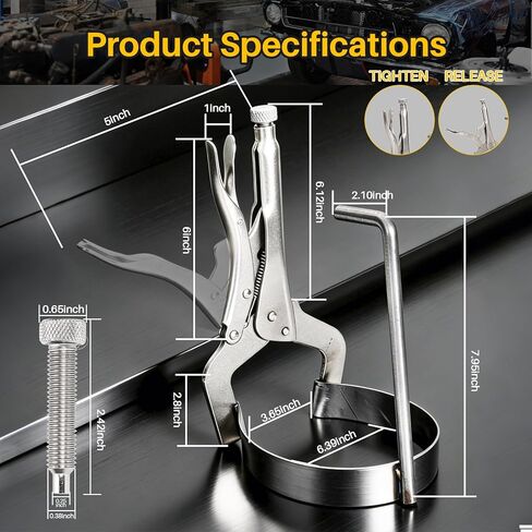 أداة طبل القابض T-47781AC، لـ 6L50E 6L80E 6L90E، أداة تثبيت إزالة الطبل 3-5-عكس و1-2-3-4، مشبك ضغط شديد التحمل من الفولاذ المقاوم للصدأ in Kuwait