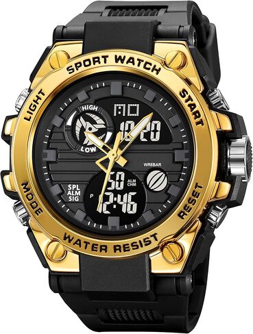 findtime Orange Men Watches Military Fashion Colorful Watch with Waterproof LED Backlight Alarm Stopwatch Features Analog Digital Electronic Quartz Sports Men's Wristwatch in Saudi Arabia