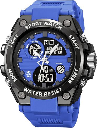 findtime Orange Men Watches Military Fashion Colorful Watch with Waterproof LED Backlight Alarm Stopwatch Features Analog Digital Electronic Quartz Sports Men's Wristwatch in Saudi Arabia
