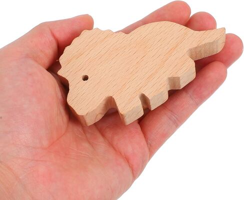 6pcs Wooden Dinosaur Cabinet Knobs with Screws, Drawer Pulls Animal Pattern Handles for Nursery, Dresser, and Closet Furniture Decoration in Kuwait