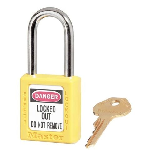 Yellow Thermoplastic Zenex Padlock in Saudi Arabia