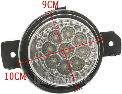 زوج من 9 مصابيح قيادة LED لمصابيح الضباب متوافقة مع Altima Sentra Rogue FIT OE 26155-89927، 26150-89927؛ NI2593117، NI2592117 in Kuwait