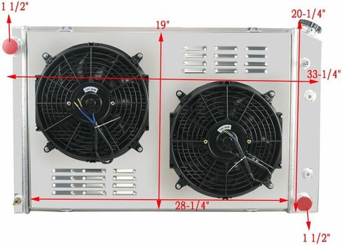 مشعاع ألومنيوم 3 صف لـ 1973-1991 تشيفي C10 C20 K10 K20 سيلفرادو سكوتسديل شاحنة 5.7 7.4 V8 بيك اب K5 بليزر مشعاع مع مجموعة كفن مروحة كهربائية مشعات 1974 1975 1976 1977 1978 1979 in Kuwait