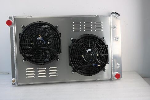 مشعاع ألومنيوم 3 صف لـ 1973-1991 تشيفي C10 C20 K10 K20 سيلفرادو سكوتسديل شاحنة 5.7 7.4 V8 بيك اب K5 بليزر مشعاع مع مجموعة كفن مروحة كهربائية مشعات 1974 1975 1976 1977 1978 1979 in Kuwait