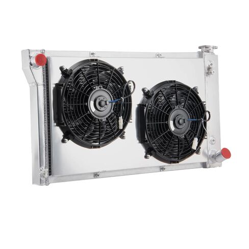 مروحة كفن مشعاع ألومنيوم 4 صف متوافقة مع Chevy 1967-1972 1968 1969 1970 1971C/K C10، C20 C30 K10 GMC C2500 5.0L 5.7L V6 V8 L6 Radiador 67 68 69 70 71 مشعات محرك بديلة للسيارات in Kuwait