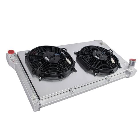 مروحة كفن مشعاع ألومنيوم 4 صف متوافقة مع Chevy 1967-1972 1968 1969 1970 1971C/K C10، C20 C30 K10 GMC C2500 5.0L 5.7L V6 V8 L6 Radiador 67 68 69 70 71 مشعات محرك بديلة للسيارات in Kuwait