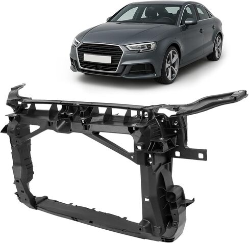 Radiator Support Compatible with 2015-2020 Audi A3 S3 Quattro Replacement for AU1225134 8V0805588 Plastic Black in Kuwait