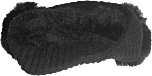Quality Womens Knit Cap Plush Lined W/2 Large Pom Poms in Saudi Arabia