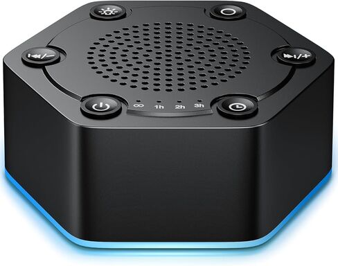 WowSleep High Fidelity White Noise Sound Machines with 30 Unique Non-Looping Soothing Sounds 12 Colors Night Light 4 Timers 10-Level Brightness 32-Level Volume and Memory Function in Kuwait